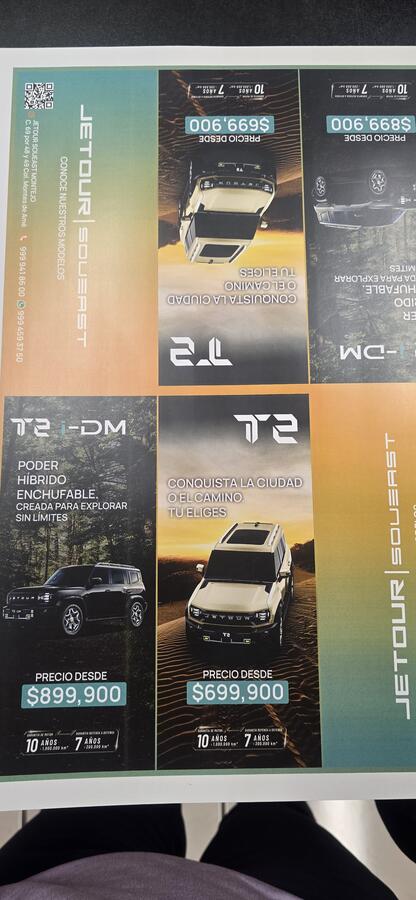 Folletos de modelos